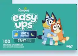Walmart Pampers Easy Ups giant pack training pants offer