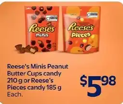 Walmart Reese's minis peanut butter cups candy or reese's pieces candy offer