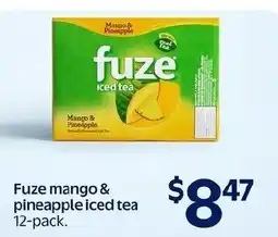 Walmart Fuze mango & pineapple iced tea offer
