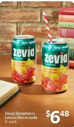 Walmart Zevia Strawberry Lemon Burst soda offer