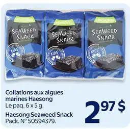 Walmart Haesong Seaweed Snack offer