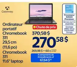Walmart Chromebook 311 11.6 laptop offer