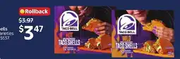 Walmart Taco Bell seasoned taco shells offer
