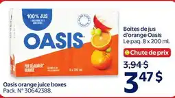 Walmart Oasis orange juice boxes offer