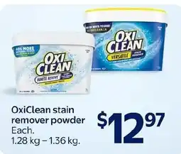 Walmart OxiClean stain remover powder offer