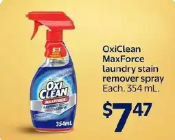 Walmart Oxiclean maxforce laundry stain remover spray offer