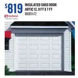 Canac Garaga Insulated Shed Door Artic 12 offer