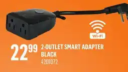 Canac 2-Outlet Smart Adapter Black offer