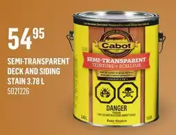 Canac Semi-Transparent Deck and Siding Stain offer