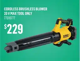 Canac Cordless Brushless Blower 20 V Max Tool Only offer