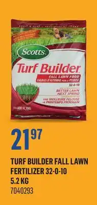 Canac Turf Builder Fall Lawn Fertilizer 32-0-10 offer
