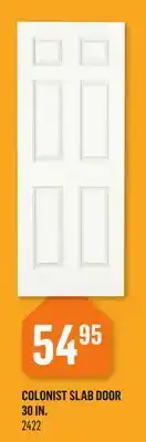 Canac Colonist Slab Door offer