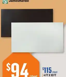 Canac Smooth Finish Fibre Cement Siding Panel 4ft.x10ft offer