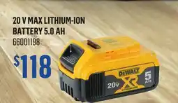 Canac 20 V MAX Lithium-Ion Battery 5.0 Ah offer