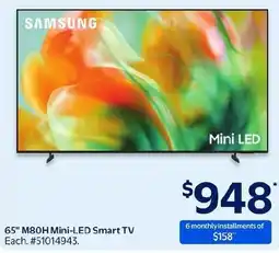 Walmart Samsung 65" M80H Mini-LED Smart TV offer