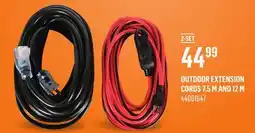 Canac Outdoor Extension Cords 7.5m and 12m offer