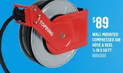 Canac Wall Mounted Compressed Air Hose & Reel 3/8 in x50ft offer
