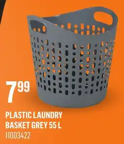 Canac Plastic Laundry Basket Grey offer