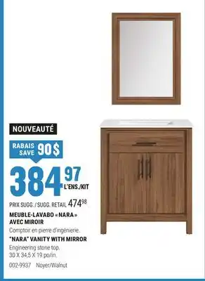 BMR MEUBLE-LAVABO  NARA  AVEC MIROIR offer