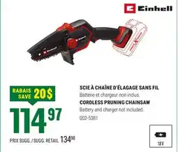 BMR SCIE À CHAÎNE D'ÉLAGAGE SANS FIL offer