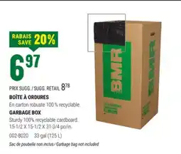BMR BOÎTE À ORDURES offer