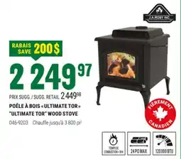 BMR POÊLE À BOIS ULTIMATE TOR offer