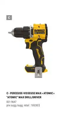 BMR PERCEUSE-VISSEUSE MAX ATOMIC offer