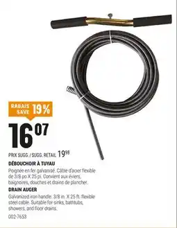 BMR DÉBOUCHOIR À TUYAU offer