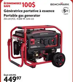 Home Hardware Portable gas generator offer