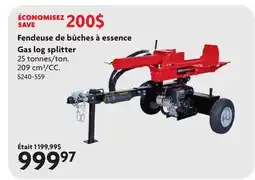 Home Hardware Gas log splitter offer