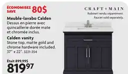 Home Hardware Calden vanity Stone top, matte offer