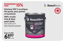Home Hardware 100% acrylic trim & door pearl paint offer