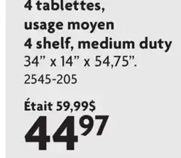 Home Hardware Adjustable shelving units offer