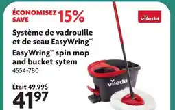 Home Hardware EasyWring spin mop and bucket sytem offer