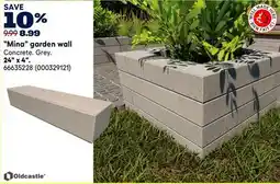 RONA Oldcastle Mina garden wall, 24 x 4 offer
