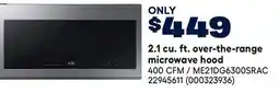 RONA SAMSUNG 2.1 cu. ft. over-the-range microwave hood offer
