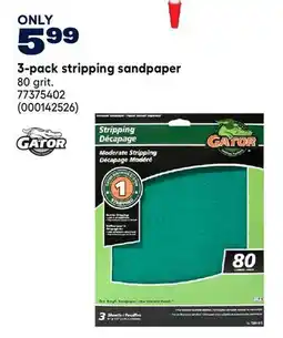 RONA Gator 3-pack stripping sandpaper offer