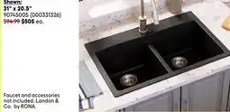 RONA 31 x 20.5 LANDON & CO granite kitchen sinks offer