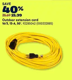 RONA RONA Outdoor extension cord 16/3, 13-A, 50' offer