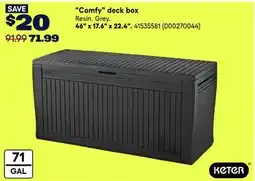 RONA Keter Comfy deck box offer