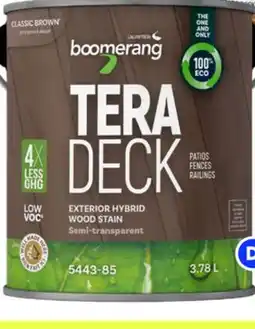 RONA Boomerang All sizes of exterior paint and stain 3.78-L offer