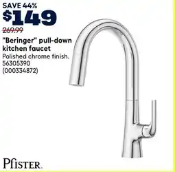 RONA Beringer pull-down kitchen faucet offer