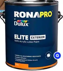 RONA exterior paint and stain 3.78-L offer