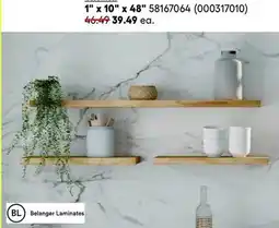 RONA Envivo and CenterPointe decorative shelves offer