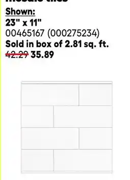 RONA 23 x 11 All Ledgestone natural stone and mosaic tiles offer