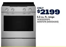 RONA Kitchenaid 5.3 cu. ft. range offer
