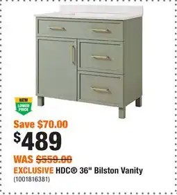 Home Depot EXCLUSIVE HDC 36 Bilston Vanity offer