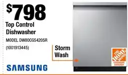 Home Depot Top Control Dishwasher offer