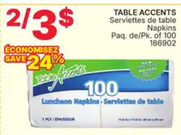 Rossy TABLE ACCENTS Napkins offer