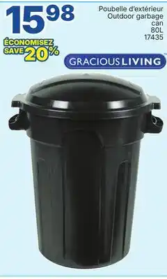 Rossy Poubelle d'extérieur Outdoor garbage can offer